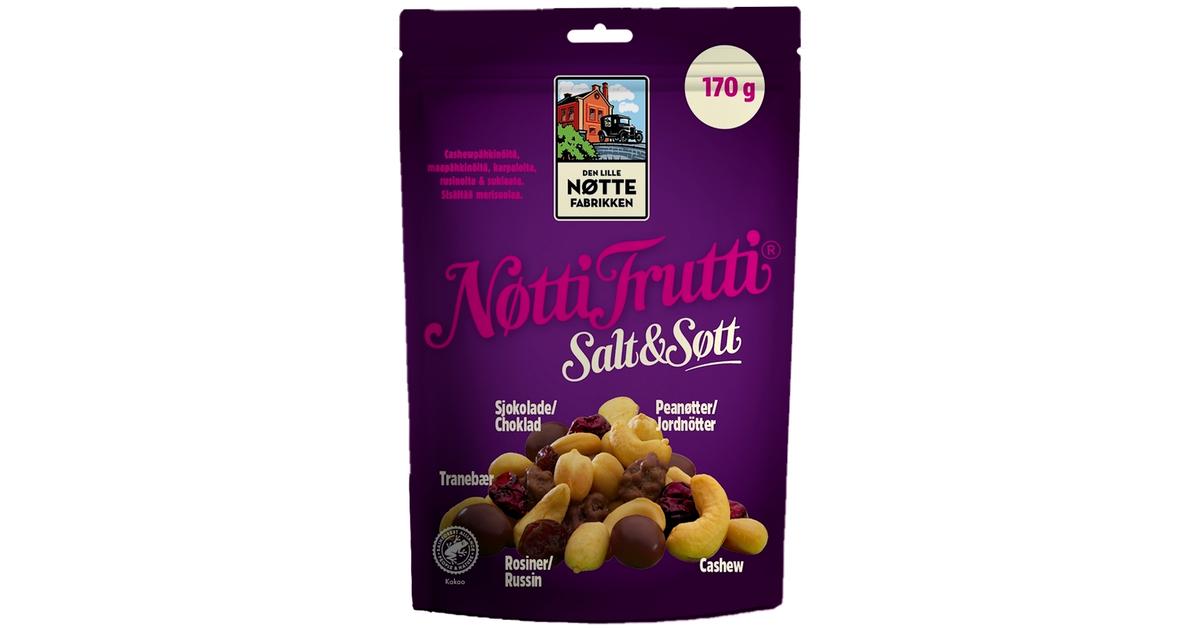 Den Lille Nøttefabrikken Nøtti Frutti Salt & Søtt pähkinä-hedelmäsekoitus  RA 170g | S-kaupat ruoan verkkokauppa