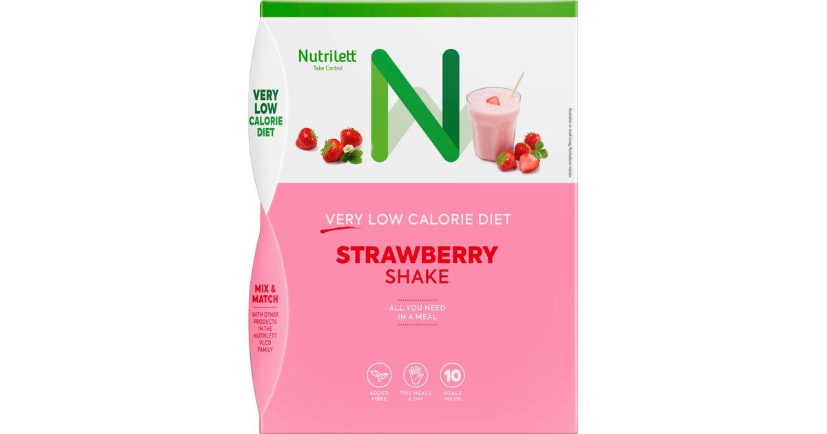 Nutrilett VLCD Strawberry Shake mansikanmakuinen pirtelö 10x35g | S-kaupat  ruoan verkkokauppa