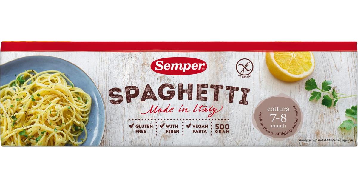 Semper Gluteeniton Spaghetti 500g | S-kaupat ruoan verkkokauppa