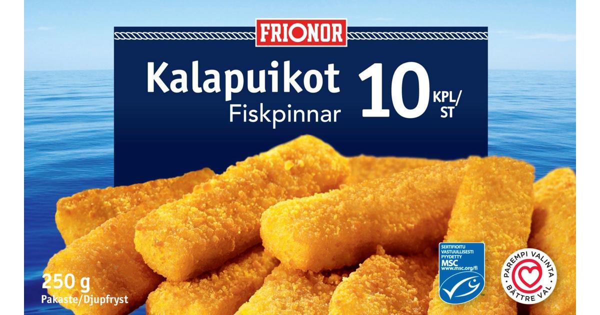 Frionor kalapuikot MSC 250g, pakaste | S-kaupat ruoan verkkokauppa