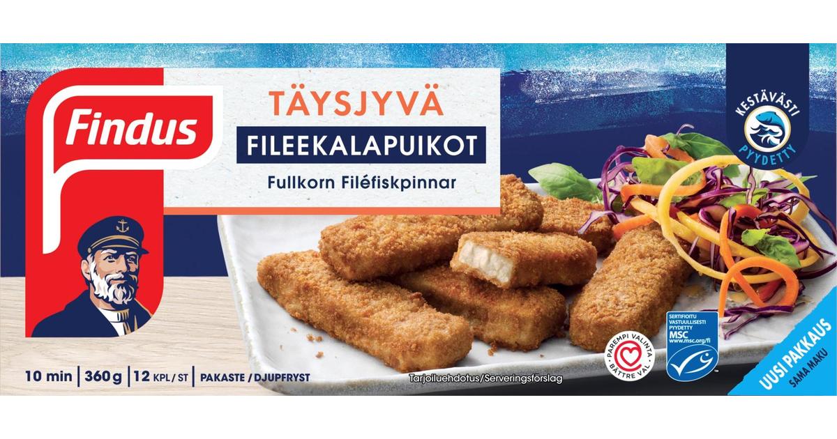 Findus Täysjyvä fileekalapuikot MSC 360g, pakaste | S-kaupat ruoan  verkkokauppa