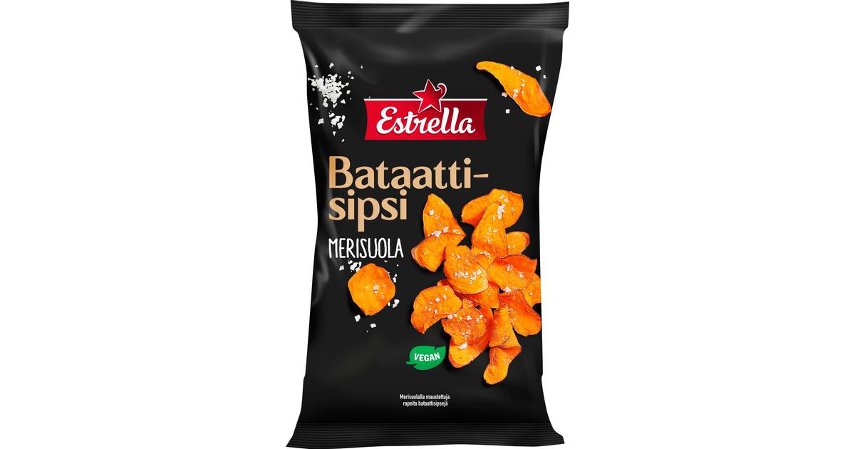 Estrella Bataattisipsi Merisuola 90g | S-kaupat ruoan verkkokauppa