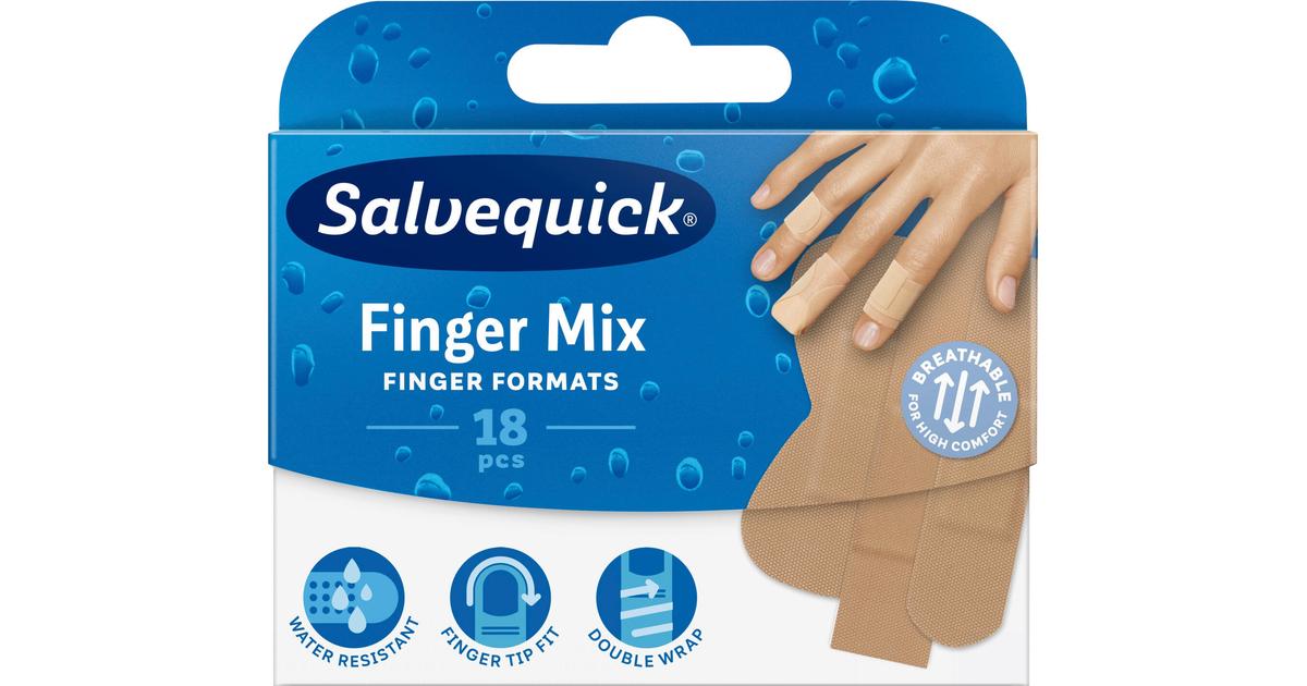 Salvequick Finger Mix laastari 18kpl | S-kaupat ruoan verkkokauppa