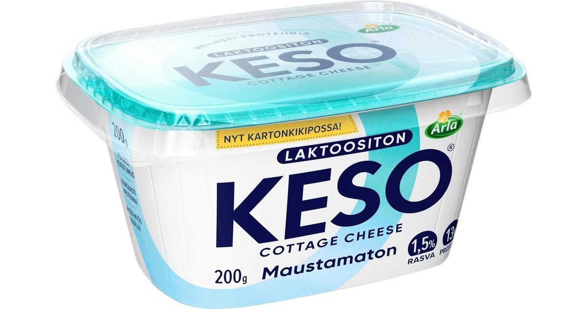 Arla Keso 1,5% laktoositon maustamaton raejuusto 200 g | S-kaupat ruoan  verkkokauppa