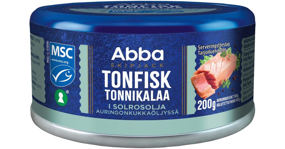 Abba MSC tonnikalaa öljyssä 200/150g | S-kaupat ruoan verkkokauppa