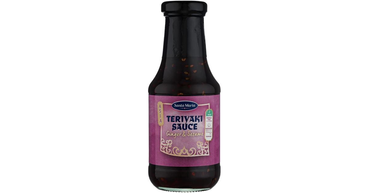 Santa Maria Teriyaki Sauce Ginger & Sesame, teriyakikastike inkiväärillä ja  seesamilla 300ml | S-kaupat ruoan verkkokauppa