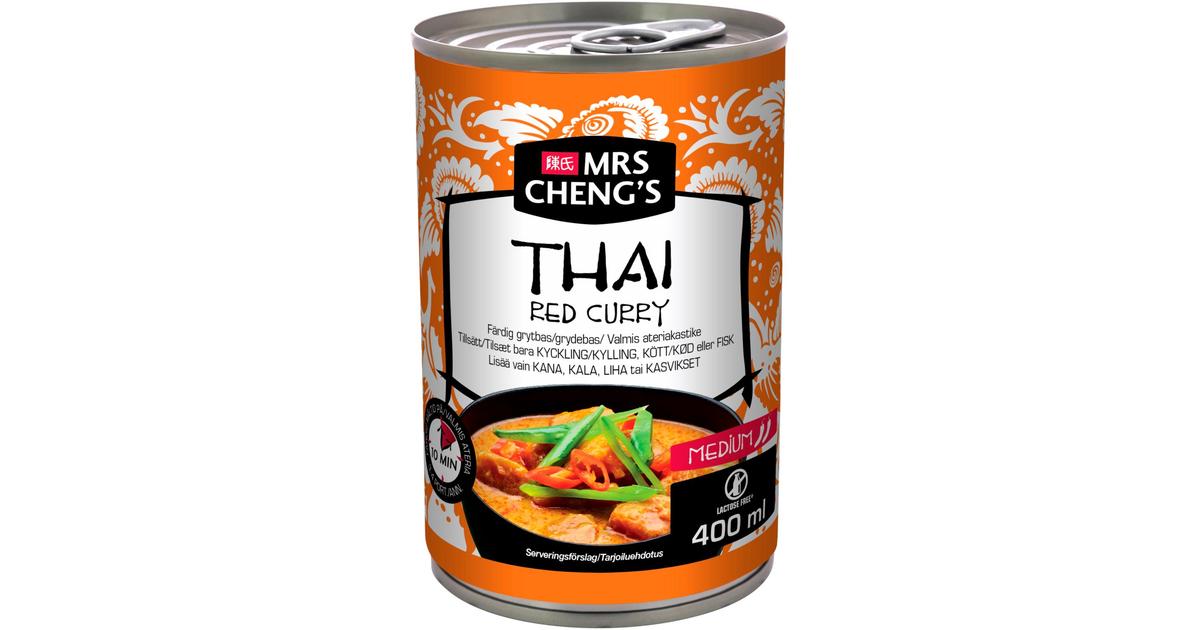 Mrs Cheng's Thai Red Curry Valmis ateriakastike 400 ml | S-kaupat ruoan  verkkokauppa