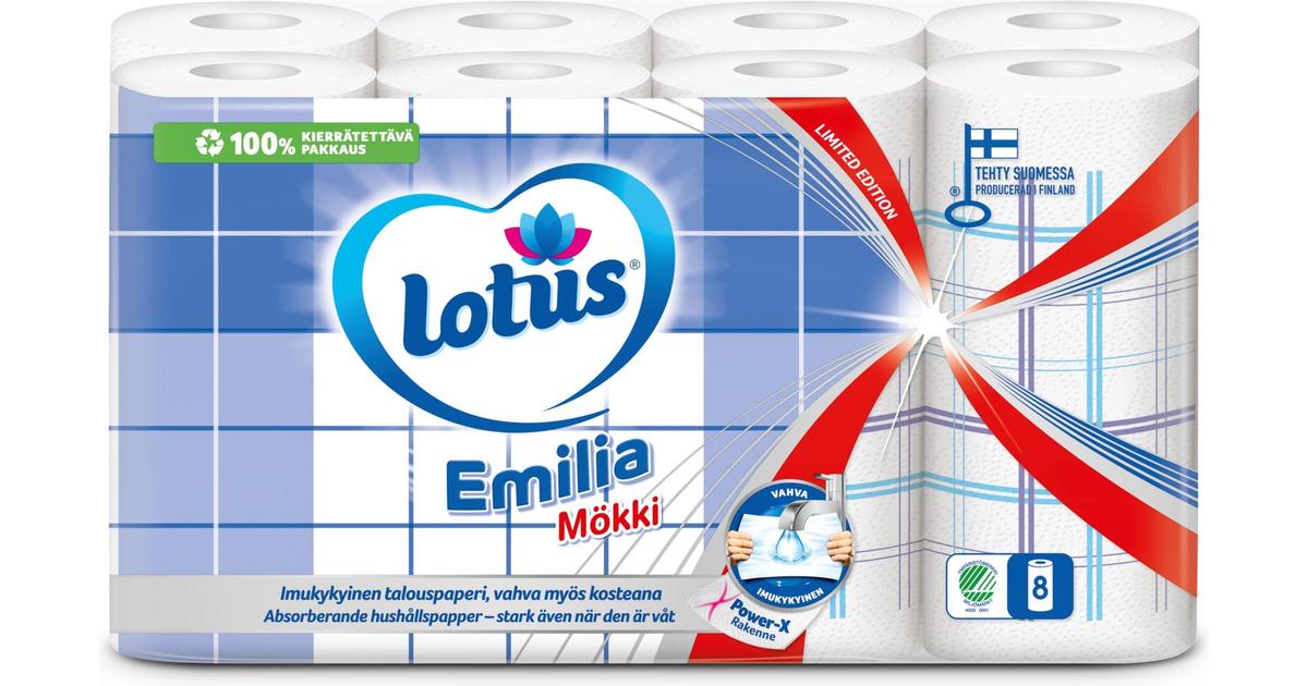 Lotus Emilia Mökki talouspaperi 8 rll | S-kaupat ruoan verkkokauppa