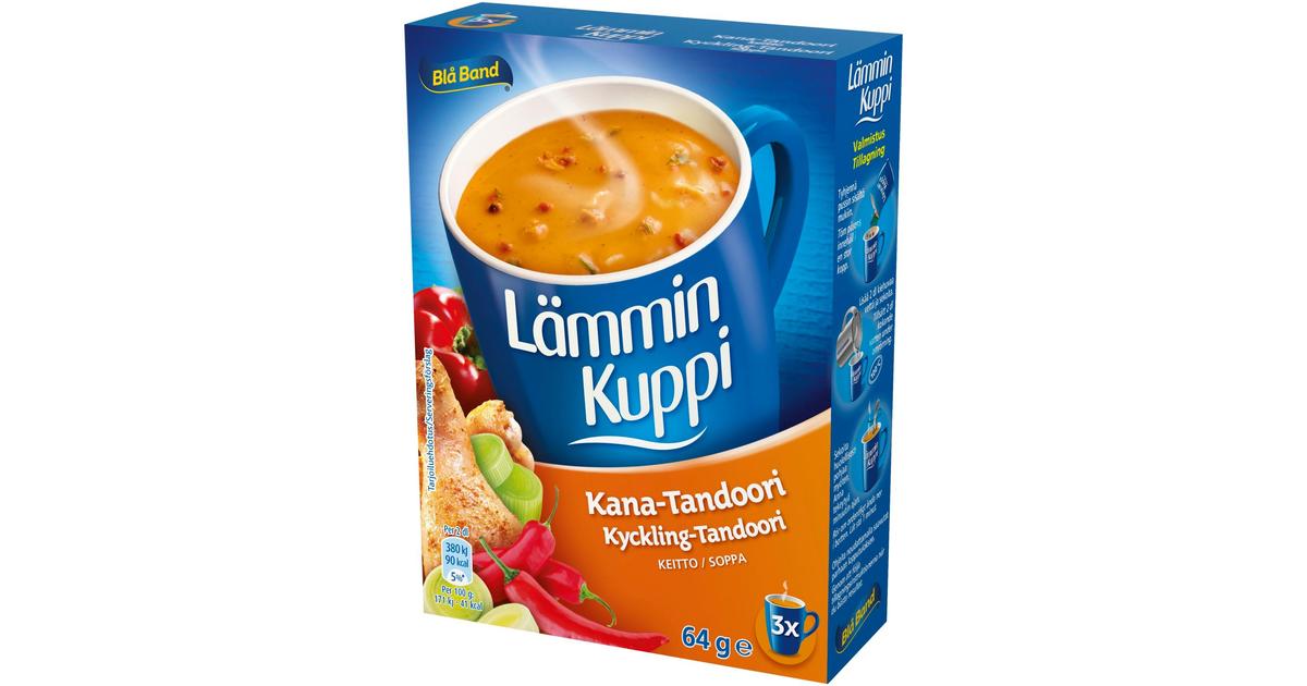 Blå Band Lämmin Kuppi laktoositon Kana-Tandoorikeitto 3x21g | S-kaupat ruoan  verkkokauppa