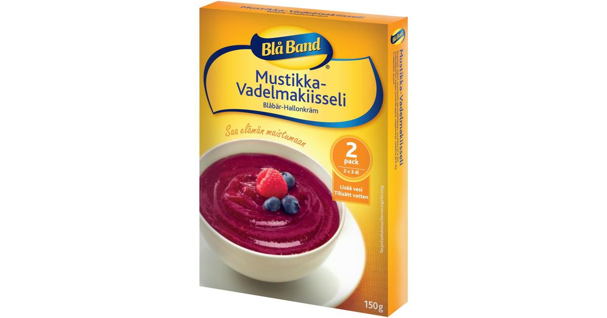 Blå Band Mustikka-Vadelmakiisseli 2x75g | S-kaupat ruoan verkkokauppa