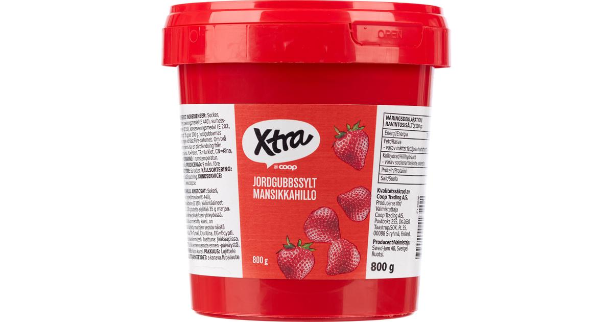 Xtra mansikkahillo 800 g | S-kaupat ruoan verkkokauppa