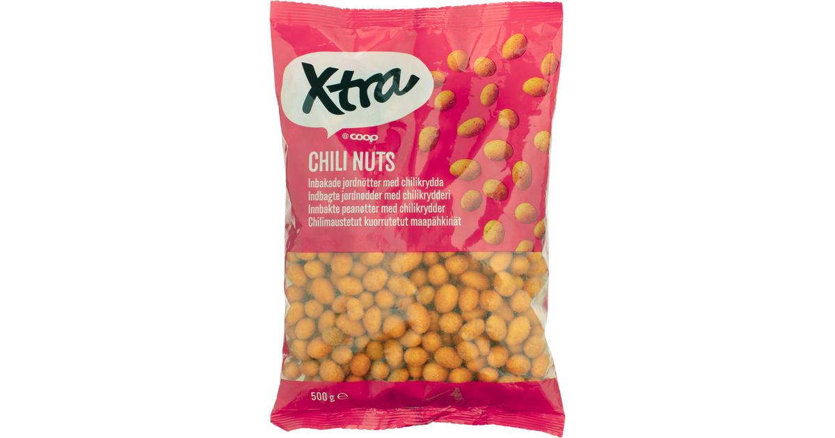 Xtra chilipähkinät 500 g | S-kaupat ruoan verkkokauppa