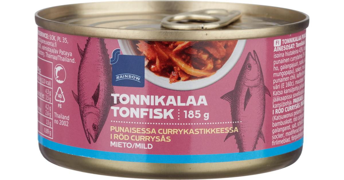 Rainbow 185/80g tonnikalaa punaisessa currykastikkeessa | S-kaupat ruoan  verkkokauppa