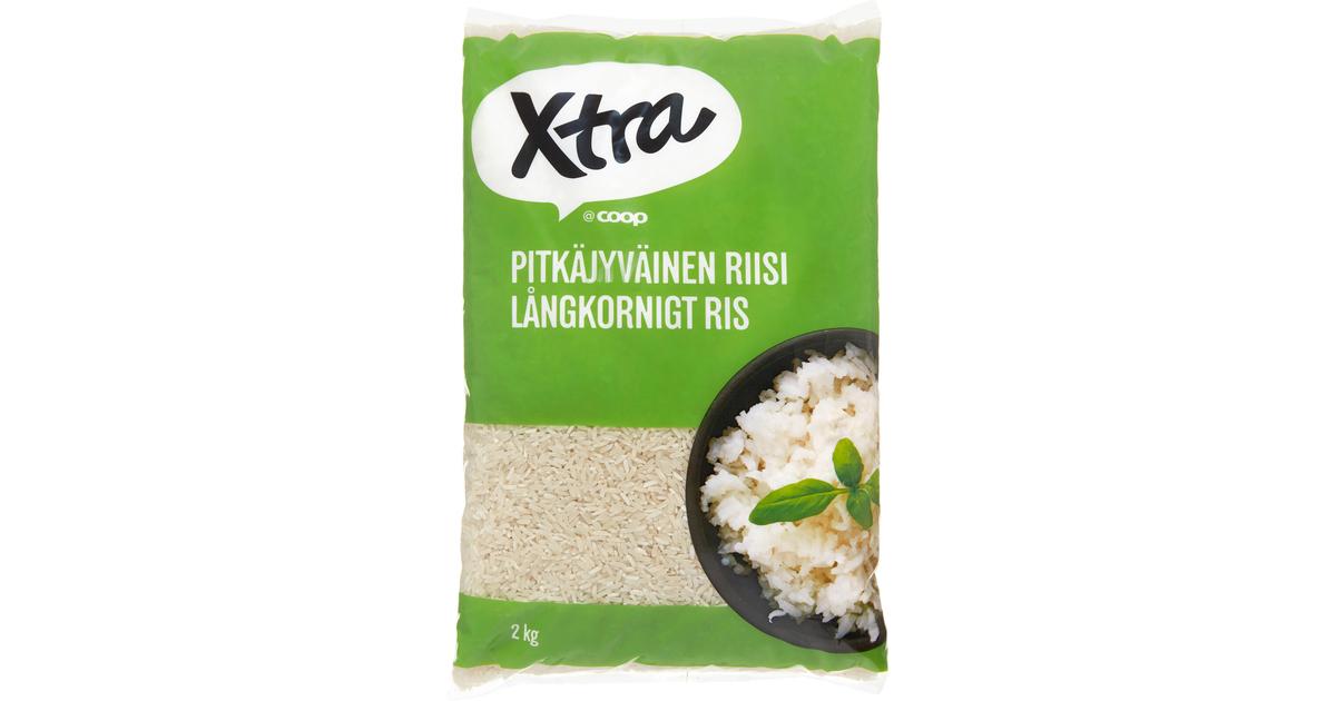 Xtra 2kg pitkäjyväinen riisi | S-kaupat ruoan verkkokauppa
