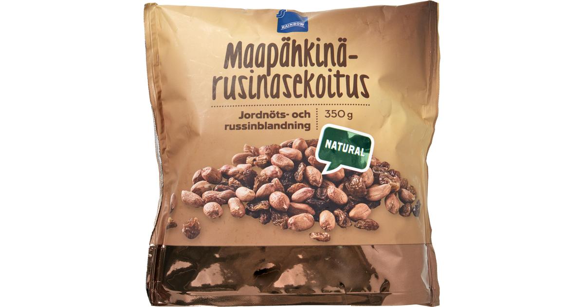 Rainbow Maapähkinä-Rusinasekoitus 350g | S-kaupat ruoan verkkokauppa