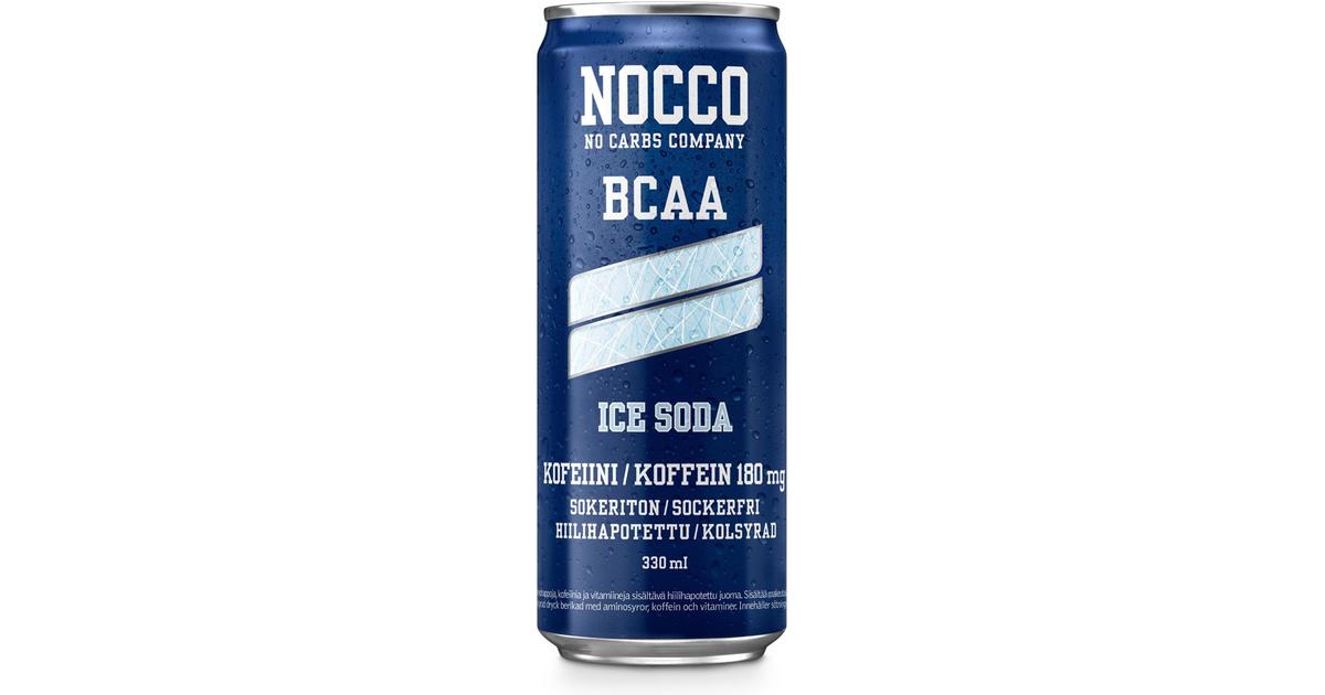 330ml NOCCO BCAA Ice Soda, Aminohappoja, kofeiinia ja vitamiineja sisältävä  sokerivedenmakuinen hiilihapotettu energiajuoma | S-kaupat ruoan  verkkokauppa