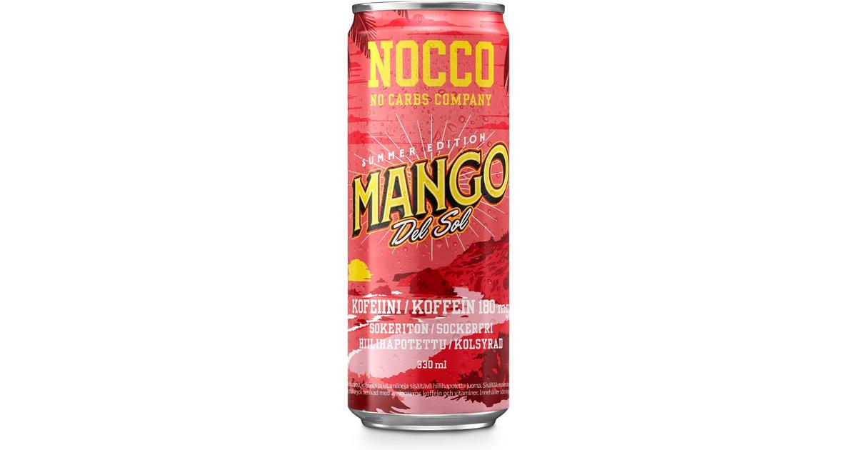 330ml NOCCO BCAA Mango Del Sol energiajuoma | S-kaupat ruoan verkkokauppa