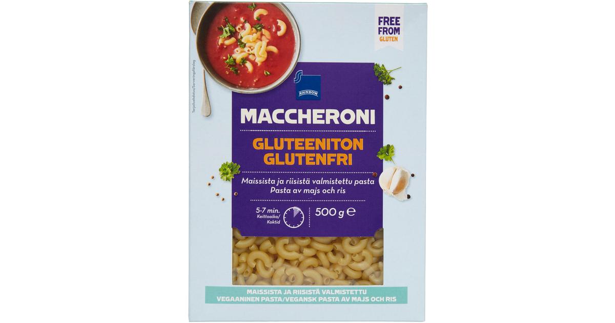 Rainbow maccheroni pasta gluteeniton 500 g | S-kaupat ruoan verkkokauppa