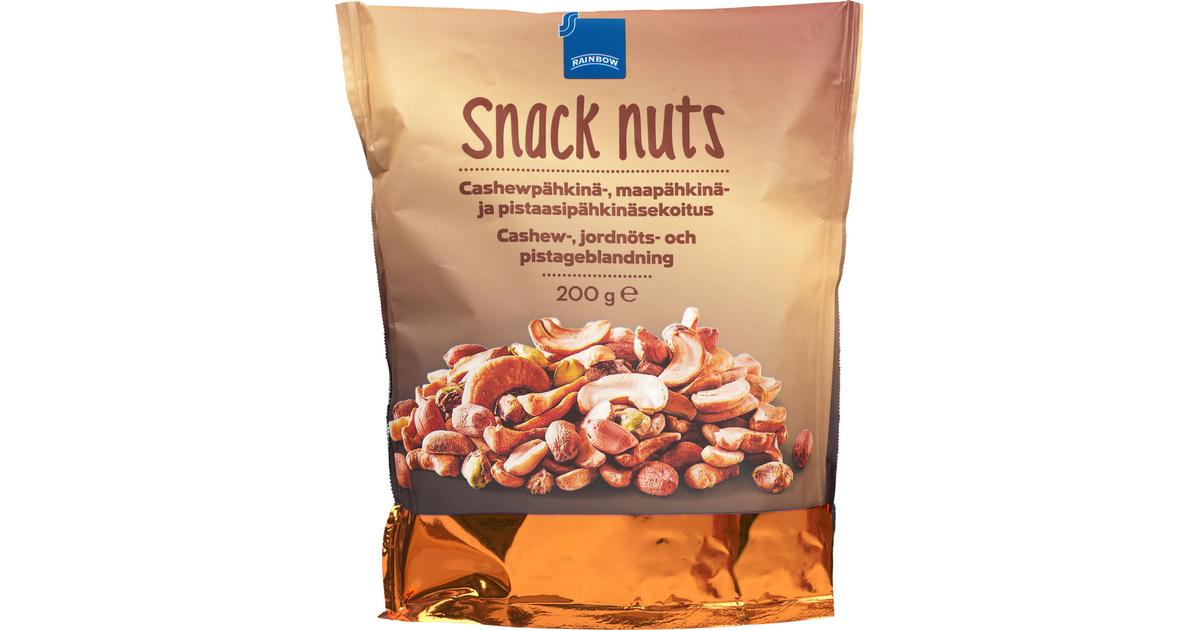 Rainbow cashewpähkinä-, maapähkinä- ja pistaasipähkinäsekoitus 200g |  S-kaupat ruoan verkkokauppa