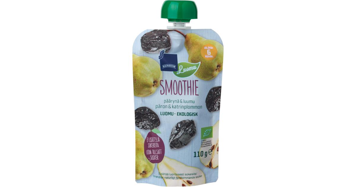 Rainbow smoothie päärynä & luumu luomu 110 g 6 kk | S-kaupat ruoan  verkkokauppa