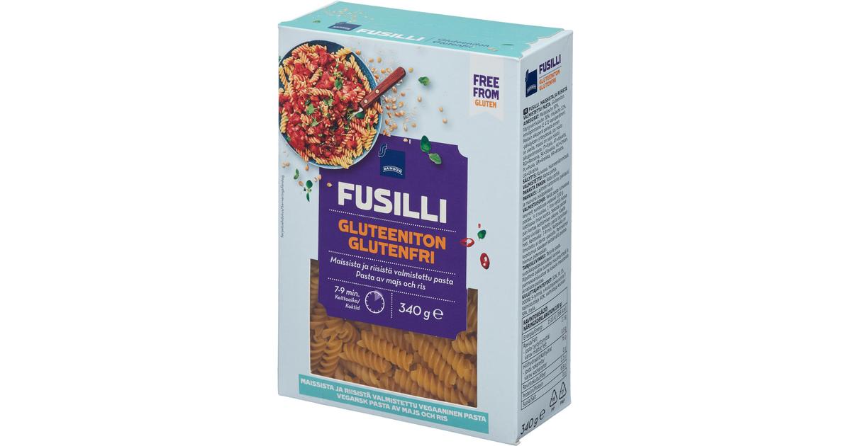 Rainbow Fusilli maissista ja riisistä valmistettu pasta, gluteeniton 340 g  | S-kaupat ruoan verkkokauppa