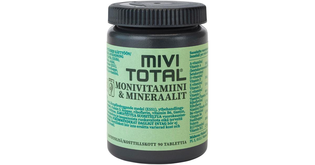 Mivitotal Monivitamiini&mineraalit 90tabl | S-kaupat ruoan verkkokauppa