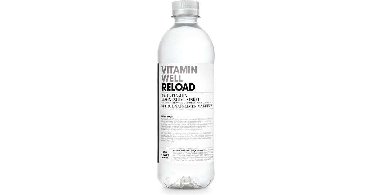 500ml Vitamin Well Reload, sitruunan & limen makuinen, vitaminoitu  hiilihapoton juoma | Eprisma - prisma