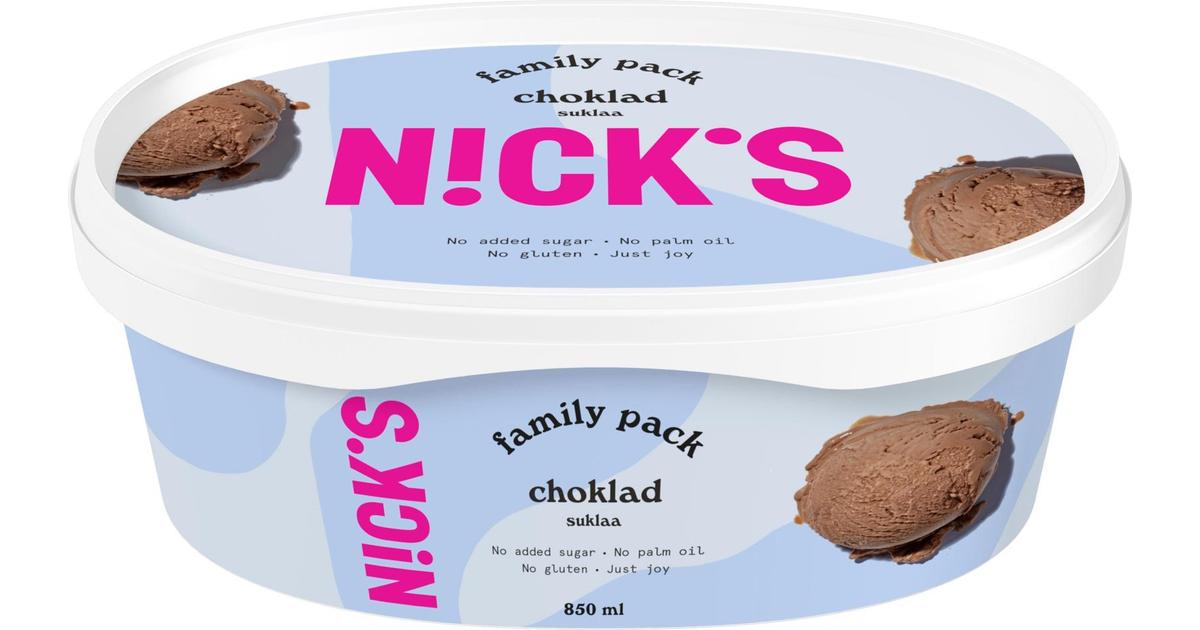 Nick's Suklaajäätelö 850ml | S-kaupat ruoan verkkokauppa