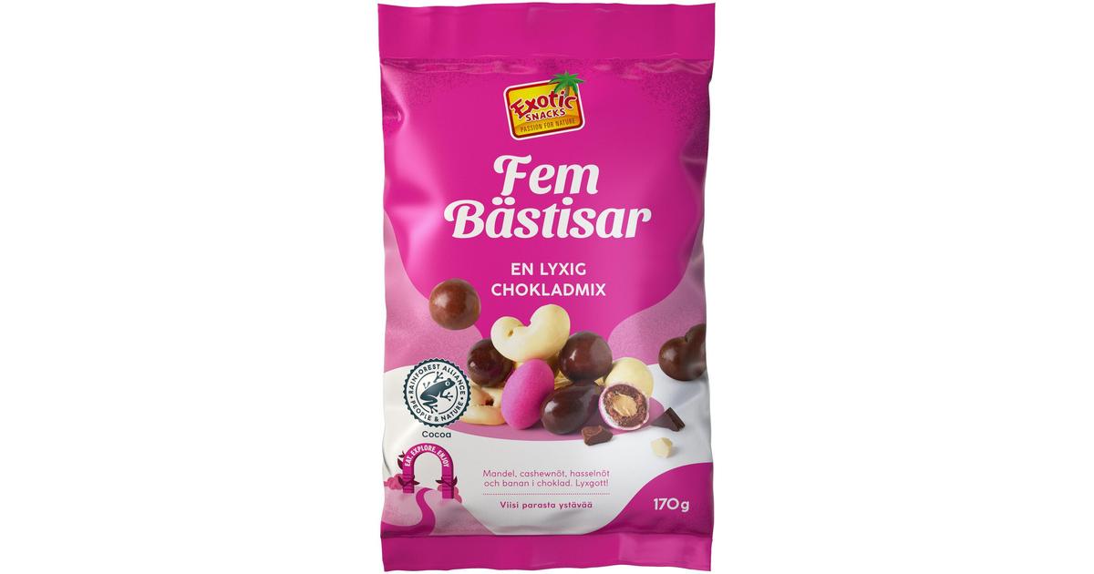 Exotic Snacks Viisi parasta ystävää 170g | S-kaupat ruoan verkkokauppa