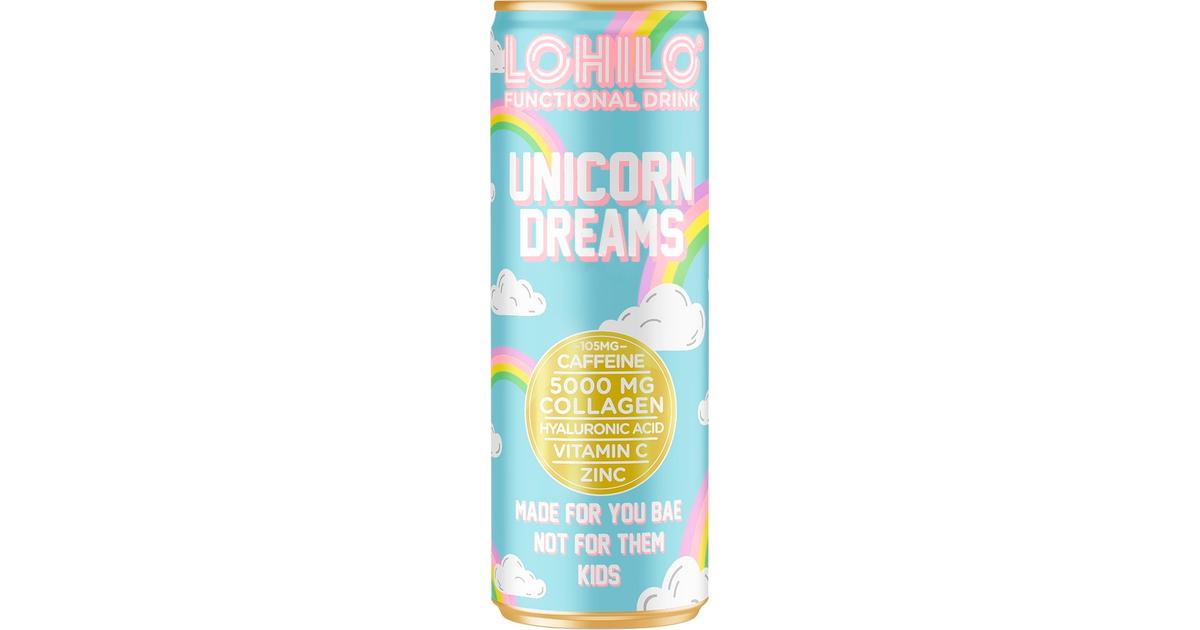 Lohilo Unicorn Dreams Kollageenia (1,5%) sisältävä sokeriton hiilihapotettu  juoma 330ml | S-kaupat ruoan verkkokauppa