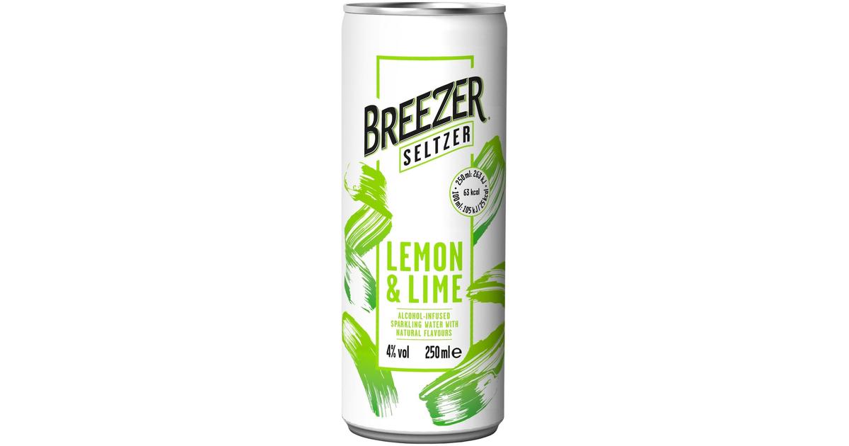 Breezer Seltzer Sitruuna&Lime juomasekoitus 4 % tölkki 0,25 L | S-kaupat  ruoan verkkokauppa