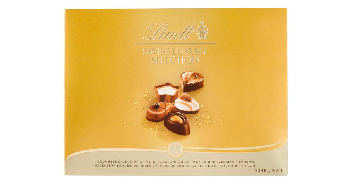 Lindt Swiss Luxury Selection lajitelma sveitsiläisiä suklaakonvehteja 230g  | S-kaupat ruoan verkkokauppa