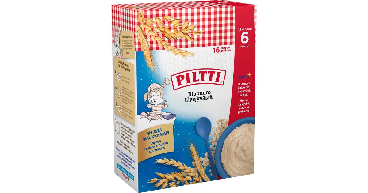 Piltti 2x240g Iltapuuro täysjyvästä puurojauhe 6kk | S-kaupat ruoan  verkkokauppa