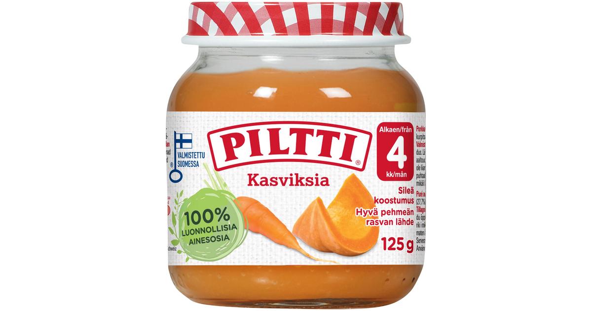 Piltti 125g Kasviksia lastenateria 4kk | S-kaupat ruoan verkkokauppa