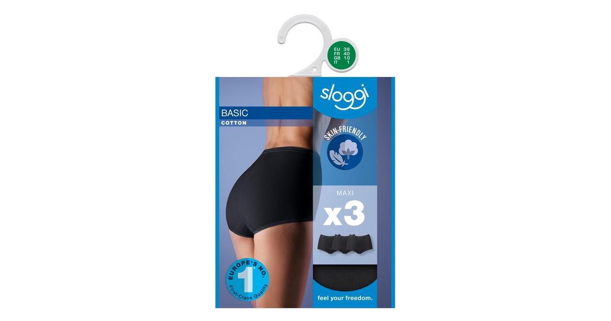 Sloggi Maxi Basic naisten alushousut 3-pack | S-kaupat ruoan verkkokauppa