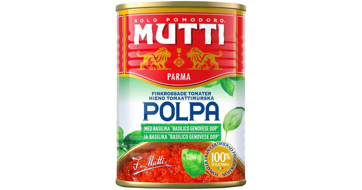 Mutti Polpa basilika hieno tomaattimurska 400g | S-kaupat ruoan verkkokauppa