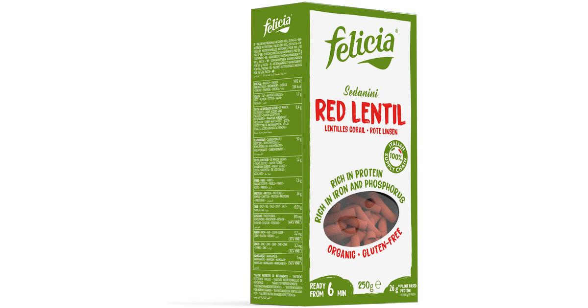 Felicia Bio 250g Luomu pasta punaisista linsseistä, gluteeniton | S-kaupat  ruoan verkkokauppa