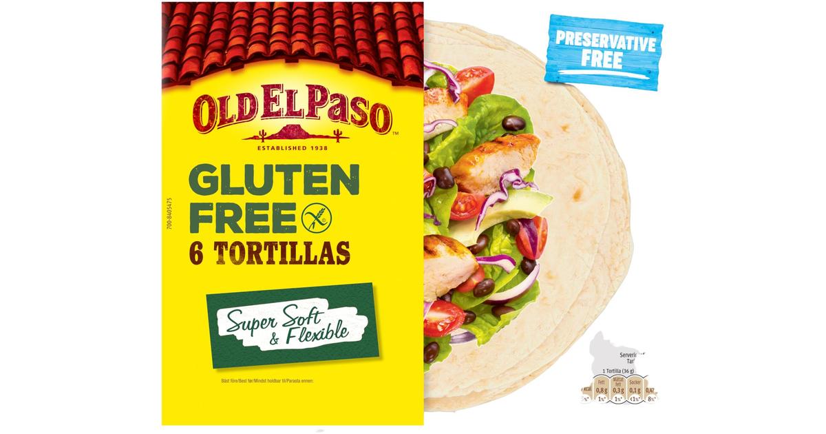 Old El Paso 6kpl/216g gluteenittomat Tortillat | S-kaupat ruoan verkkokauppa