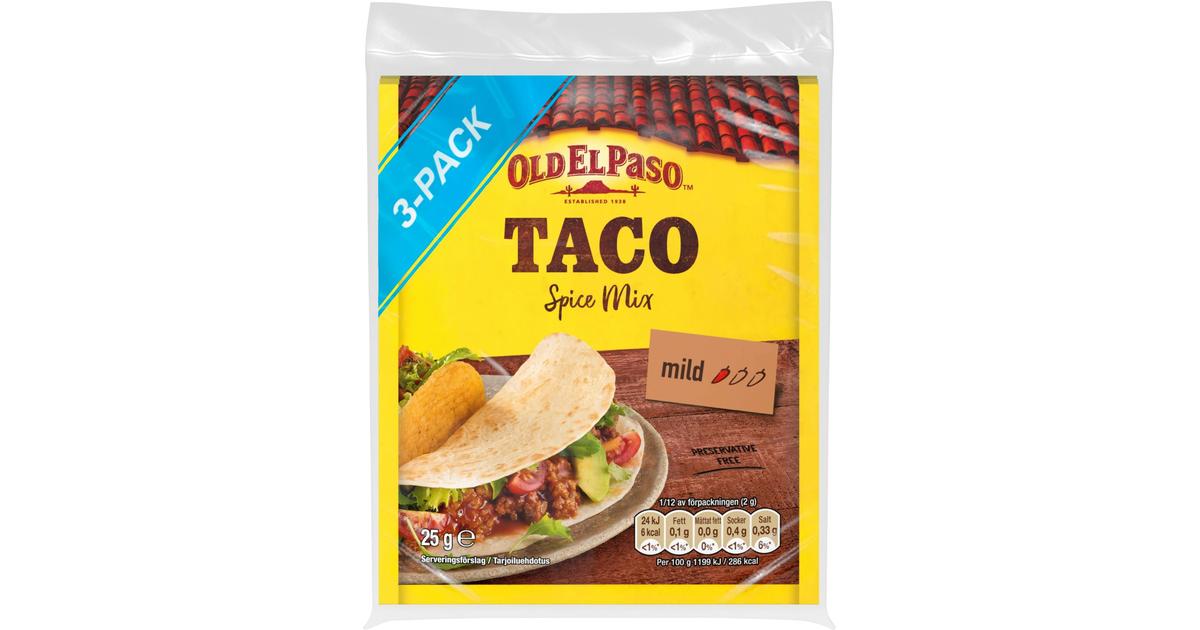 Old El Paso 3x25g Taco Mausteseos Original | S-kaupat ruoan verkkokauppa