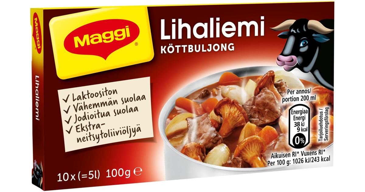 MAGGI Lihaliemi liemikuutio 10 kpl/100g | S-kaupat ruoan verkkokauppa