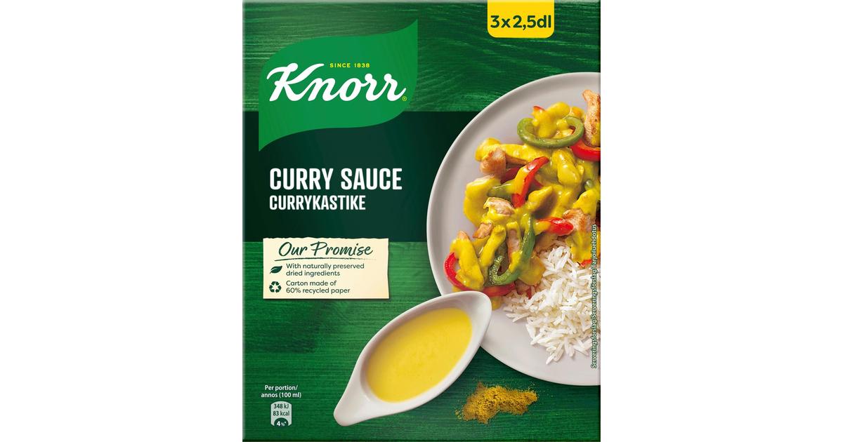 Knorr Currykastike Kastikeaines 3x20g | S-kaupat ruoan verkkokauppa