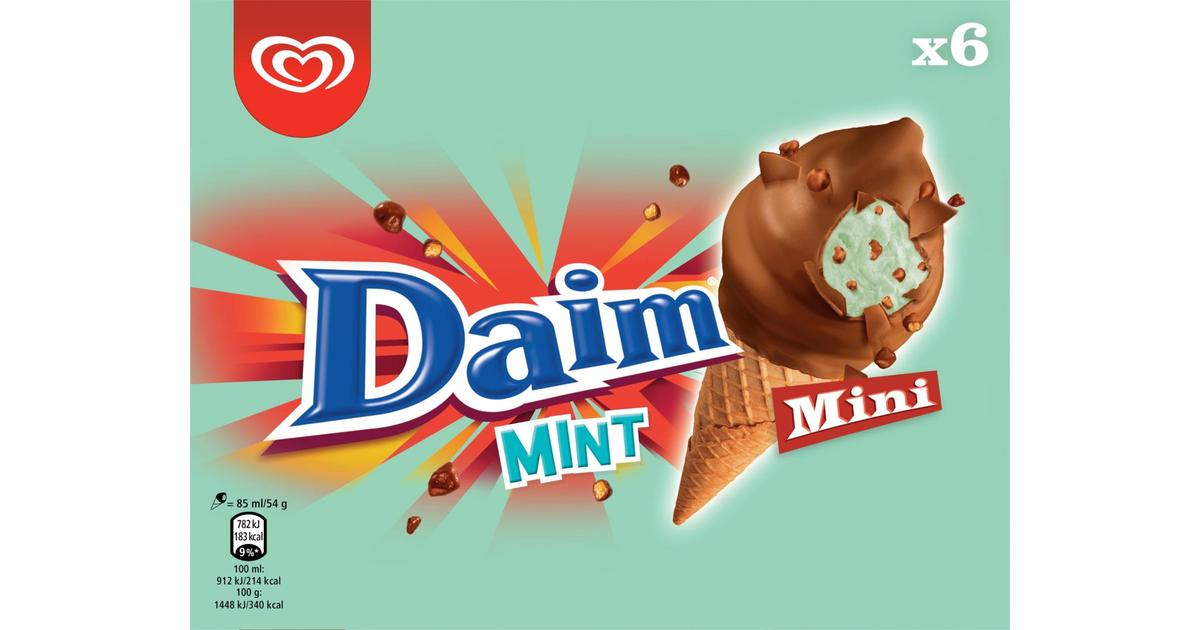 Daim Mint Mini Jäätelö Monipakkaus 510 ml/324 g 6kpl | S-kaupat ruoan  verkkokauppa