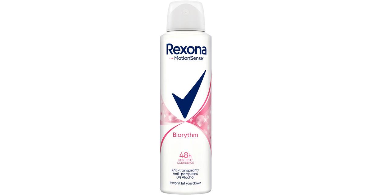 Rexona Biorythm Antiperspirantti Deodorantti Spray 48 h suoja 150 ml |  S-kaupat ruoan verkkokauppa