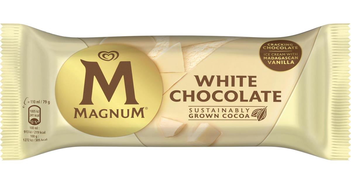 Magnum White Chocolate Jäätelö 110ml/79g | S-kaupat ruoan verkkokauppa