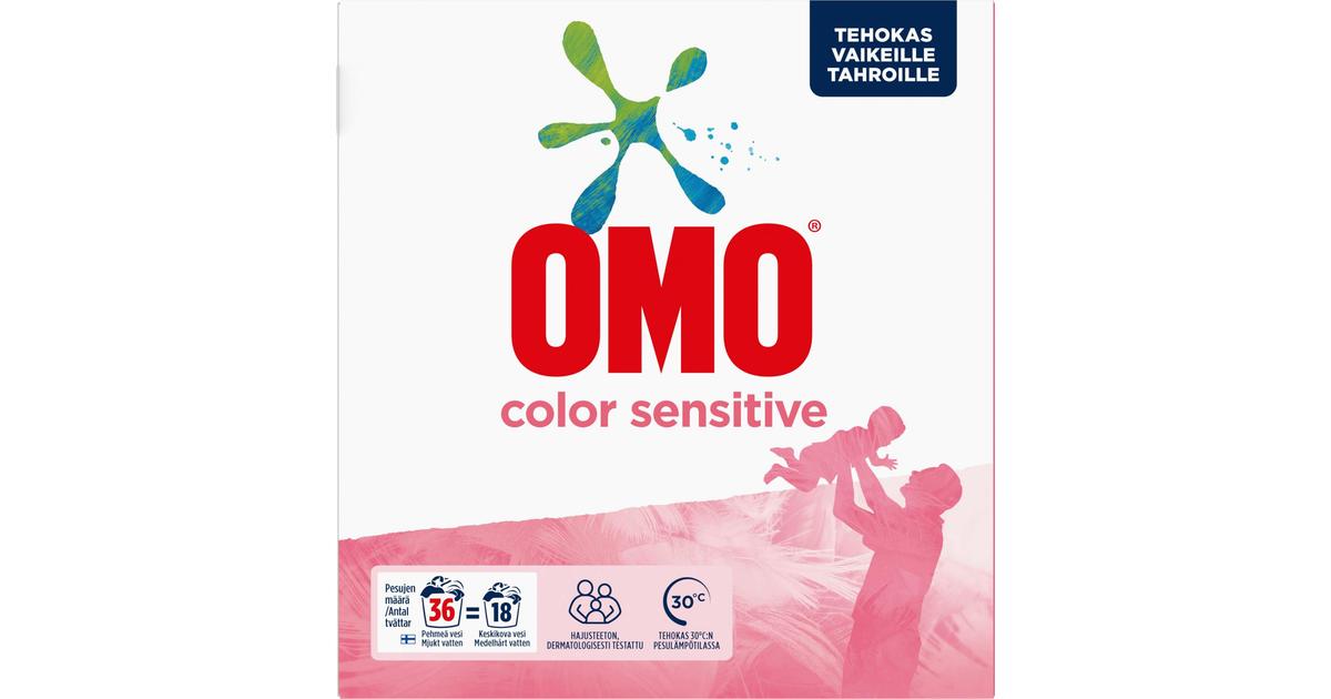 Omo Color Sensitive Pyykinpesujauhe Hajusteeton  kg 36 pesua | S-kaupat  ruoan verkkokauppa