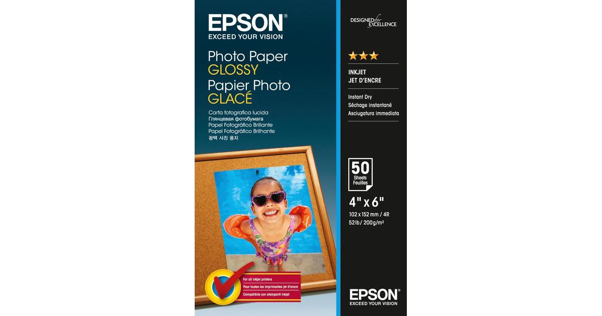 Epson Glossy valokuvapaperi 10x15cm 50 arkkia | S-kaupat ruoan verkkokauppa