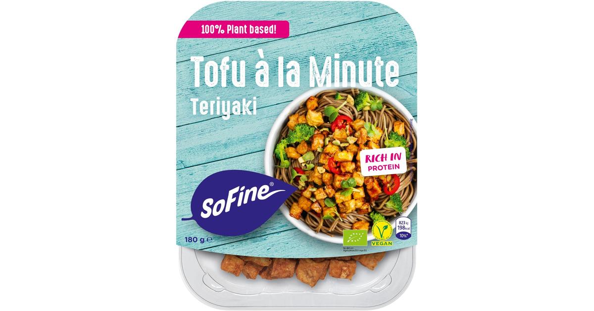 SoFine Tofu à la minute tofukuutiot teriyaki luomu 180g | S-kaupat ruoan  verkkokauppa