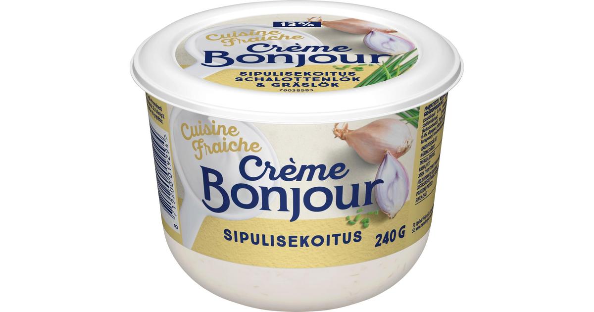 Creme Bonjour Cuisine Fraiche Sipulisekoitus maustettu ranskankerma 240g |  S-kaupat ruoan verkkokauppa