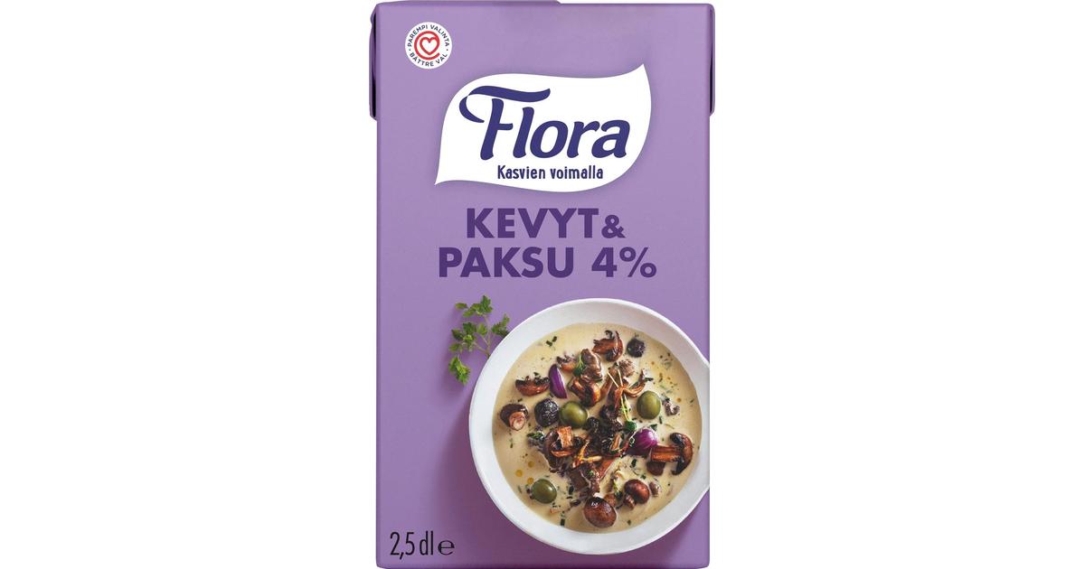 Flora Kevyt & Paksu 4% 250ml | S-kaupat ruoan verkkokauppa