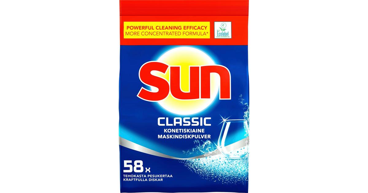 Sun Classic Täyttöpakkaus Konetiskiaine Tiivistetty Ympäristömerkki 1 kg 58  pesua | S-kaupat ruoan verkkokauppa
